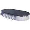 Image de GRE CIPROV731 - Bâche d'hiver pour piscines ovales de 730x375cm ou en Forme de 8 de 640x390cm, épaisseur 120 g/m². Couleur Noire