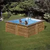 Image de Piscine hors sol bois carrée - 305x305x119cm - CARRA 3