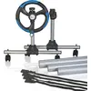 Image de Gre 90172 - Enrouleur télescopique pour piscines enterrées, Largeur maximale 5,50 m, en Aluminium anodisé et Roues pivotantes
