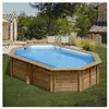 Image de Piscine tubulaire ovale - Bois - 5,35x5,35x1,17 - CANNELLE 2