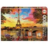 Image de Educa Puzzle En Bois Coucher De Soleil À Paris 3000 Pièces