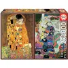 Image de Educa - Puzzle de 1000 pièces pour Adultes | Art Collection. Klimt: Le Baiser + Les Vierges. Recommandé à partir de 14 Ans (18488)