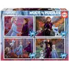 Image de Educa - MultiPuzzles La Reine des Neiges | 4 Puzzles Progressifs pour Enfants | Recommandé à partir de 5 Ans (18640)