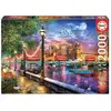 Image de Educa Londres Au Crépuscule Puzzle En Bois 2000 Pièces