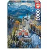 Image de Educa - Château de Neuschwanstein | Voyage Allemagne avec Puzzle de 1000 pièces | Mesure 48 x 68 cm | À partir de 14 Ans (19261)