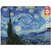 Image de Educa - La Nuit étoilée, Vincent Van Gogh | Puzzle de 1000 pièces | Mesure approximative: 68 x 48 cm | À partir de 14 Ans (19263)