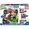 Image de Educa - Spidey progressif et Ses Amis étonnants 12-16-20-25, 4 Puzzles en Carton progressif avec 12-16-20-25 pièces, Mesure approximative de Chaque Puzzle: 16 x 16 cm, À partir de 3 Ans (19295)