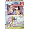 Image de Educa - Bluey : Lot de 2 Puzzles en Bois pour Enfants de 25 pièces chacun. Dimensions: 26 x 18 cm. Composé de Grandes pièces Parfaitement finies. Recommandé pour Les Enfants de 4 Ans et Plus (19407)