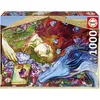 Image de Educa - Puzzle de 1000 pièces pour Adultes | Sant Jordi, Lily Brick. Mesure: 68 x 48 cm. À partir de 14 Ans (19926)
