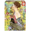 Image de Educa Dame Au Ventilateur Puzzle Gustav Klimt 1000 Pièces
