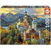 Image de Educa - Puzzle de 1000 pièces pour Adultes | Château de Neuschwanstein ´Dream City Art´. Mesure: 68 x 48 cm. À partir de 14 Ans (19933)