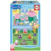 Image de Educa 2x25 Pièces Peppa Pig Puzzle En Bois