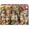 Image de Educa - Chatons et Oiseaux Puzzle 500 pièces Adulte | Chatons Chats Oiseaux Animaux Mignons Détente | 48 x 34 cm | Dès 14 Ans (20241)