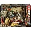 Image de Educa - Puzzle 1500 pièces pour Adultes | Le manoir des Animaux. Dimensions : 85 x 60 cm. A partir de 14 Ans (20245)