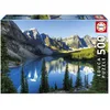Image de Educa - Lac en Alberta Puzzle 500 pièces | Lac Montagne Paysage Nature Canada Reflet | 48 x 34 cm | Dès 11 Ans (20281)