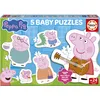 Image de Educa - Lot de 5 Puzzles progressifs bébé Peppa Pig pour Enfants de 3 à 5 pièces. Recommandé pour Les 2 Ans et Plus (20319)