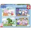 Image de Educa Multi 4 Junior 20-40-puzzle Peppa Pig 60-80 Pièces