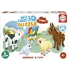 Image de Educa - Puzzle 3D Animaux de la Ferme | Comprend 5 Figurines faciles à Assembler pour Jouer et Apprendre | Recommandé pour Les Enfants de 3 à 5 Ans (20433)