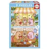 Image de Educa - Capyfun | Lot de 2 Puzzles pour Enfants de 48 pièces | Recommandé pour Les Enfants de 4 à 6 Ans (20482)