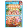 Image de Educa Capybaras Capyfun Puzzle 2x48 Pièces