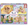 Image de Educa - Multi 4 Capyfun | Coffret de 4 Puzzles progressifs pour Enfants de 20 à 80 pièces | À partir de 3, 4, 5 Ans (20486)