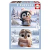 Image de Educa - Lot de 2 Puzzles pour Enfants de 20 pièces chacun | Puzzle Pingouins Adorables | Recommandé pour Les Enfants de 4 à 6 Ans | 2 x 20 (20505)