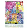 Image de Educa - New York par Car Pintos | Puzzle de 1000 pièces pour Adultes | Dimensions : 48 x 68 cm | À partir de 14 Ans (20558)