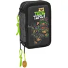 Image de TORTUGAS NINJA - Trousse scolaire avec 36 outils inclus, trousse pour enfant, idéale pour les enfants de 5 à 14 ans, confortable et polyvalente, qualité et résistance, 12,5 x 5,5 x 19,5 cm, couleur
