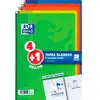 Image de Oxford Hamelin Cahiers A4 Quadrillé 4x4 Couverture Souple 80 Feuilles Pack 4+1 Gratuits