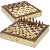 Image de ColorBaby CB Games 45594 Jeu de société d'échecs et de Dames 2 en 1 en Bois avec tiroir 30 x 30 cm