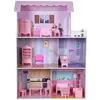 Image de WOOMAX Maison de poupée Play & Learn 14 Pièces 80 x 112 x 31 cm