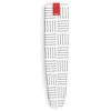 Image de Rayen - Manchons en Fer - Élastique - Couverture avec Couches de Mousse, 100% Coton et revêtement en Titane - Dimensions : 61,5 x 21,5 cm, Rayures Bleues, Blanc