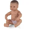 Image de Miniland Poupée 15 3/4'' Nouveau-né Fille Asiatique   Fabriquée en Espagne, anatomiquement correcte, qualité