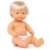 Image de Miniland Poupée Bébé Garçon Blond Européen 38 Cm