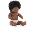 Image de Miniland Miniland31054 Poupée Bébé Fille Africaine sans sous-vêtements Multicolore 31054