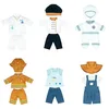 Image de Miniland - Vêtements pour Poupée 38 cm, Set de 6 Tenues de Métiers (Scientifique + Cuisinier + Astronaute + Artiste + Fermier + Pompier), Accessoire de Jeu de Rôle pour Poupées