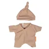Image de Miniland - Vêtements pour Poupée de 21 cm, Accessoire d'habillement pour Poupées, Pyjama avec Bonnet (Blanc)