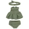 Image de Miniland Ensemble De Vêtements En Maille : Robe Et Bandeau 21 Cm