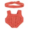 Image de Miniland - Vêtements pour poupée de 21 cm, Accessoire de vêtements pour poupées, Conj Punto 21 cm Barboteuse et Bandeau