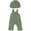 Image de Miniland Ensemble De Vêtements Tricotés : Barboteuse Et Bonnet 38 Cm