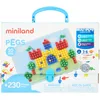 Image de Miniland Mosaïque Pegs avec Tableau + 6 Feuilles + 230 Clous