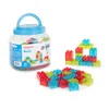 Image de Miniland Conteneur de 55 pièces translucides, Multicolores et emboîtables de différentes Tailles. pour Enfants à partir de 2 Ans