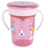 Image de Miniland - Gobelet d’Apprentissage Antifuite 360º pour Bébé, avec Poignées et Couvercle, Compatible Lave-Vaisselle, Sans BPA, 270ml (Fantasy)