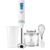 Image de Taurus Robot 500 Plus Inox - Mixeur plongeant multifonction 3 en 1 500W, système de rotation turbo, anti-éclaboussures, bol mesureur, bol hachoir et Fouet
