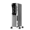 Image de Taurus - Radiateur à bain d'huile Alpatec Dakar 1500 W | 7 éléments | 3 niveaux | Thermostat réglable | Protection anti-basculement & surchauffe | Jusqu'à 15 m² | Minuterie | Gris