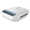 Image de Taurus Mysandwich - Grill électrique 800W, Sandwich et croque monsieur, 2 plaques carrées anti-adhésives, Voyants d'alimentation et pré-chauffage, Blanc