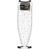 Image de Taurus Argenta Elegance - Planche à repasser pliable, hauteur réglable jusqu'à 98cm, Support pour centrale vapeur, Housse 100% coton, Dimensions 48 x 130 cm, avec roues, Blanc