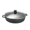 Image de Faitout fonte avec couvercle en verre 36 cm noir Lacor