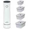 Image de Lacor - 69698 - Pompe à Vide Smart + 4 Récipients, Sans Fil, Automatique, Silencieuse, Aspiration 2,5 L/min, Câble de Charge USB Inclus, Batterie Lithium, Design Élégant et Moderne