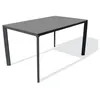Image de Table de jardin rectangulaire - 4/6 places - Aluminium laqué et peinture - Anthracite - EPOXY MEET
